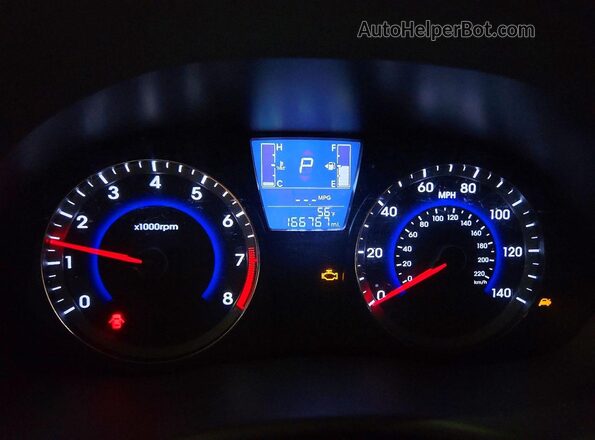 KMHCT4AE5GU075233 2016 HYUNDAI ACCENT Серый Вид щитка приборов