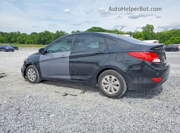 KMHCT4AE5GU082568 2016 HYUNDAI ACCENT Black Հետևի ձախ