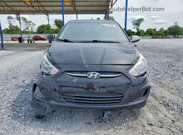 KMHCT4AE5GU082568 2016 HYUNDAI ACCENT Black Դիմացի տեսք