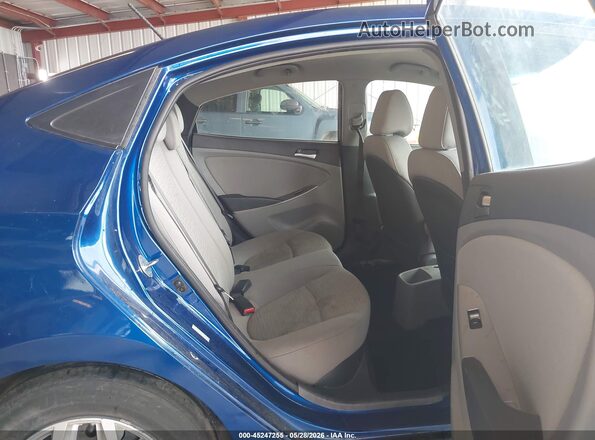 KMHCT4AE5GU118016 2016 HYUNDAI ACCENT Blue VIN კოდის სტიკერის ხედი
