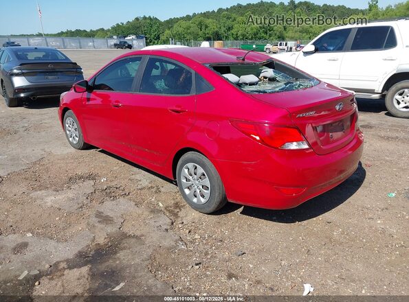 KMHCT4AE6HU236044 2017 HYUNDAI ACCENT Red Tył lewy