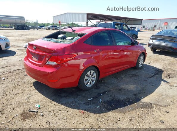 KMHCT4AE6HU236044 2017 HYUNDAI ACCENT Red Tył prawy