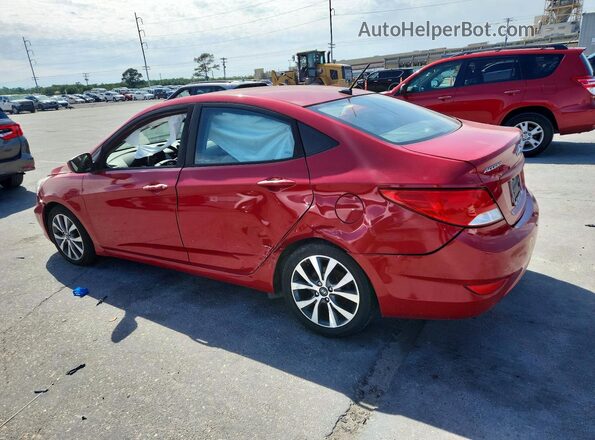 KMHCT4AE6HU342333 2017 HYUNDAI ACCENT Красный Задняя левая четверть