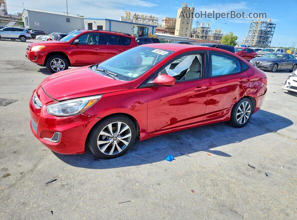 KMHCT4AE6HU342333 2017 HYUNDAI ACCENT Красный Передняя левая четверть