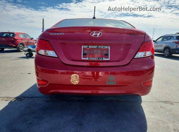 KMHCT4AE6HU342333 2017 HYUNDAI ACCENT Красный Вид сзади