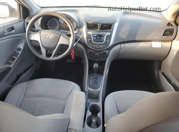 KMHCT4AE7GU014529 2016 HYUNDAI ACCENT Beige Widok deski rozdzielczej