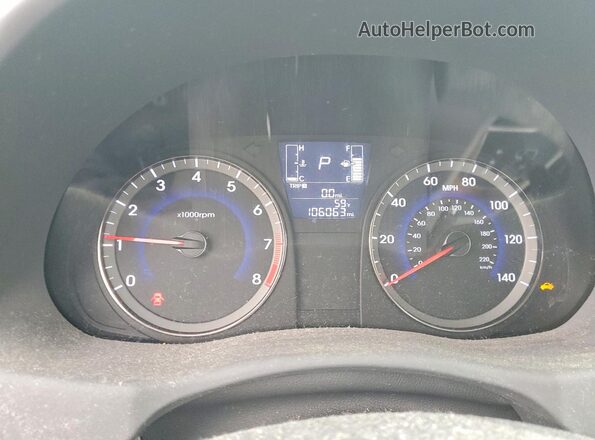 KMHCT4AE7GU969122 2016 HYUNDAI ACCENT Black Widok zestawu wskaźników