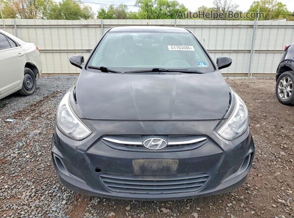 KMHCT4AE7GU969122 2016 HYUNDAI ACCENT Black Widok z przodu