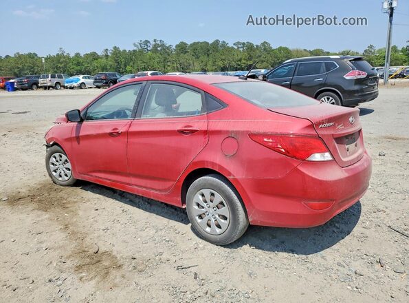 KMHCT4AE8HU265867 2017 HYUNDAI ACCENT Red Tył lewy