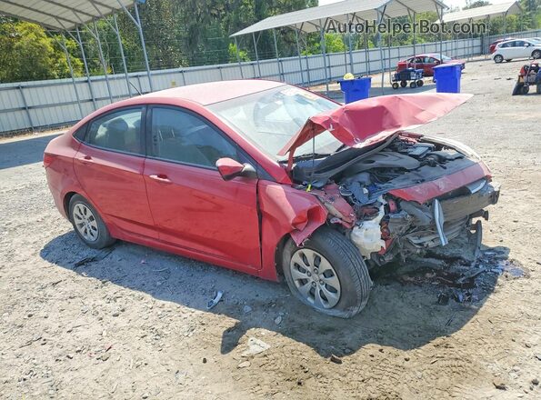 KMHCT4AE8HU265867 2017 HYUNDAI ACCENT Red Przód prawy