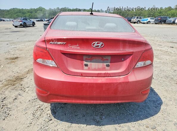 KMHCT4AE8HU265867 2017 HYUNDAI ACCENT Red Widok z tyłu