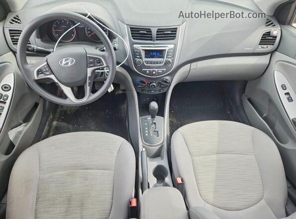 KMHCT4AE9GU121551 2016 HYUNDAI ACCENT Серый Вид панели приборов