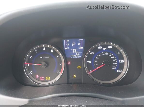 KMHCT4AEXGU014234 2016 HYUNDAI ACCENT Белый Вид задних сидений
