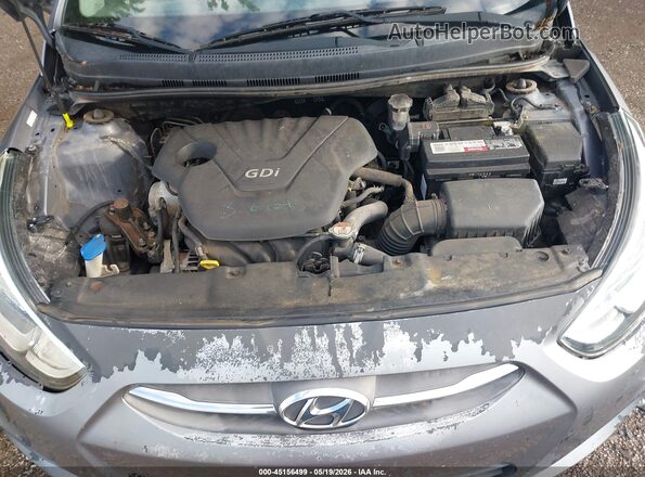 KMHCT4AEXGU099009 2016 HYUNDAI ACCENT Gray უკანა ხედი