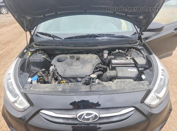 KMHCT4AEXHU380146 2017 HYUNDAI ACCENT Черный Вид задней части салона