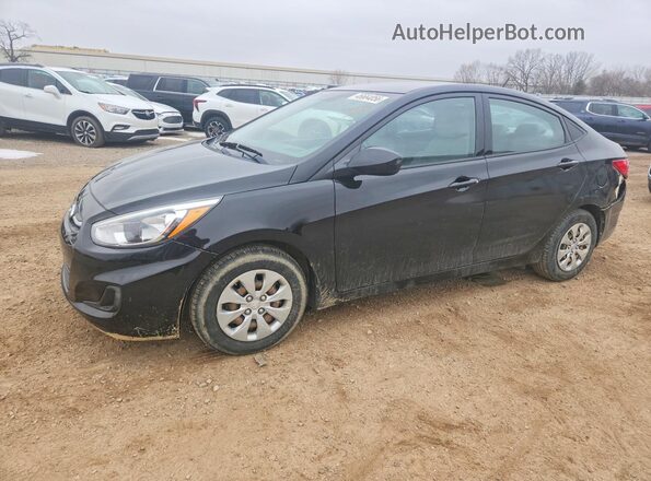 KMHCT4AEXHU380146 2017 HYUNDAI ACCENT Черный Передняя левая четверть