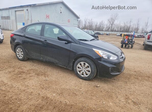 KMHCT4AEXHU380146 2017 HYUNDAI ACCENT Черный Передняя правая четверть