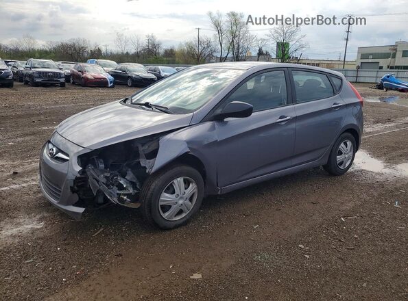 KMHCT5AE0HU310516 2017 HYUNDAI ACCENT Серый Передняя левая четверть