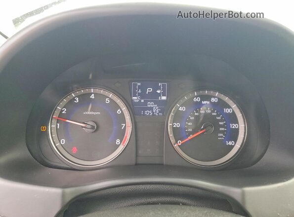 KMHCT5AE0HU310516 2017 HYUNDAI ACCENT Серый Вид щитка приборов
