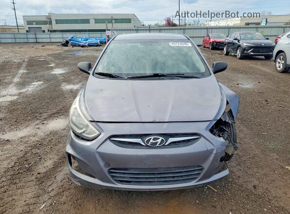 KMHCT5AE0HU310516 2017 HYUNDAI ACCENT Серый Вид спереди