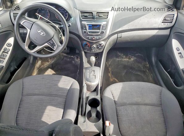 KMHCT5AE0HU310516 2017 HYUNDAI ACCENT Серый Вид панели приборов