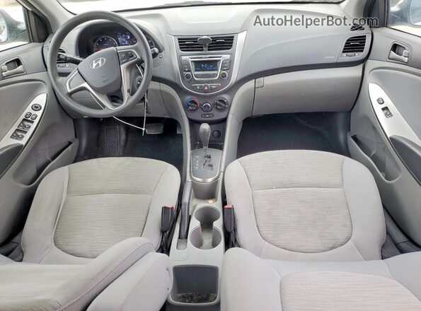KMHCT5AE0HU351342 2017 HYUNDAI ACCENT Белый Вид панели приборов