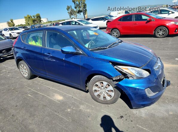 KMHCT5AE1GU243164 2016 HYUNDAI ACCENT Синий Передняя правая четверть