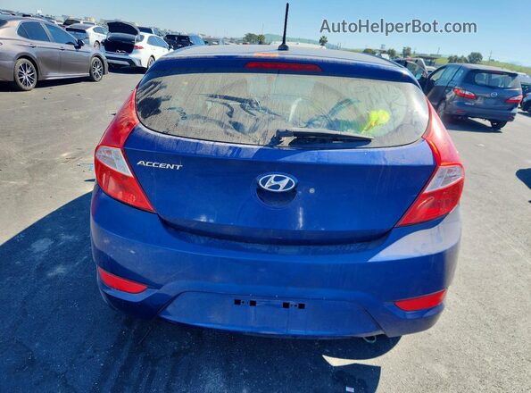 KMHCT5AE1GU243164 2016 HYUNDAI ACCENT Синий Вид сзади