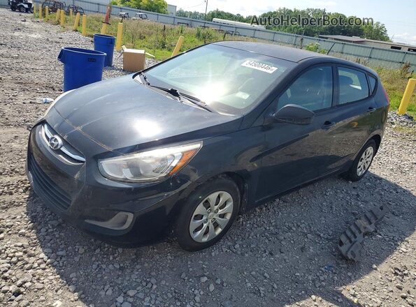 KMHCT5AE1HU337577 2017 HYUNDAI ACCENT Черный Передняя левая четверть