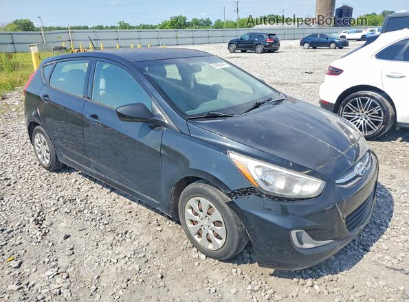 KMHCT5AE1HU337577 2017 HYUNDAI ACCENT Черный Передняя правая четверть