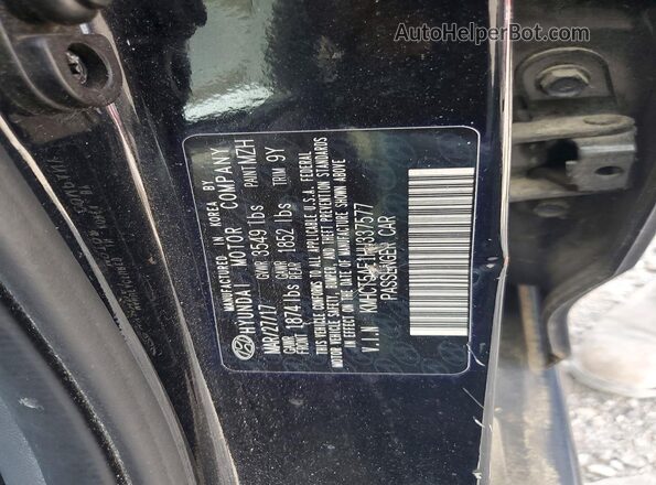 KMHCT5AE1HU337577 2017 HYUNDAI ACCENT Черный Вид подкапотного пространства