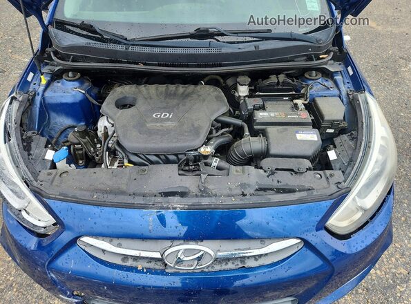 KMHCT5AE3HU331635 2017 HYUNDAI ACCENT Синий Вид задней части салона