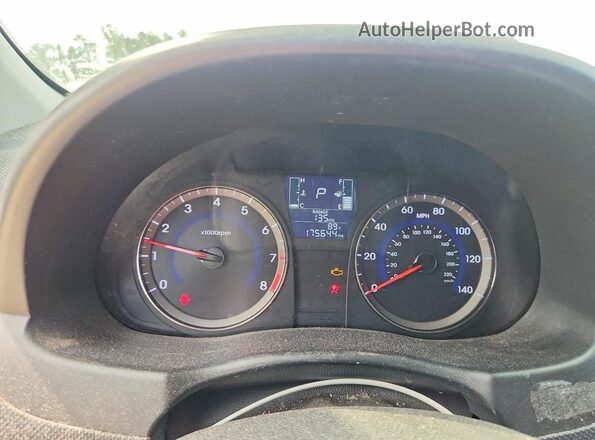 KMHCT5AE5GU289046 2016 HYUNDAI ACCENT Серый Вид щитка приборов