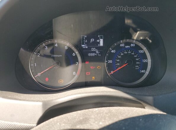 KMHCT5AE5HU336836 2017 HYUNDAI ACCENT Серебряный Вид щитка приборов
