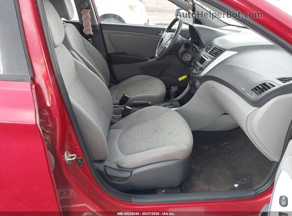 KMHCT5AE6GU259702 2016 HYUNDAI ACCENT Красный Вид салона спереди
