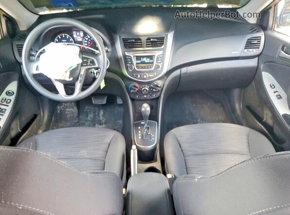 KMHCT5AE6HU323531 2017 HYUNDAI ACCENT Оранжевый Вид панели приборов