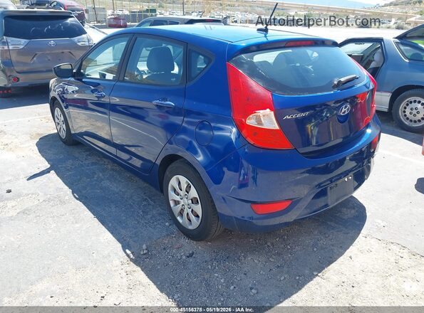 KMHCT5AE7GU290716 2016 HYUNDAI ACCENT Blue Задня ліва чверть