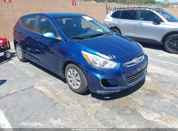 KMHCT5AE7GU290716 2016 HYUNDAI ACCENT Blue Передня права чверть