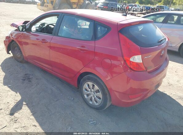 KMHCT5AE8GU238740 2016 HYUNDAI ACCENT Красный Задняя левая четверть