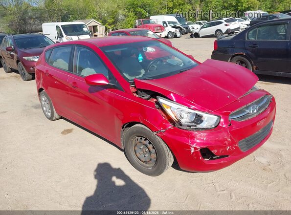 KMHCT5AE8GU238740 2016 HYUNDAI ACCENT Красный Передняя правая четверть