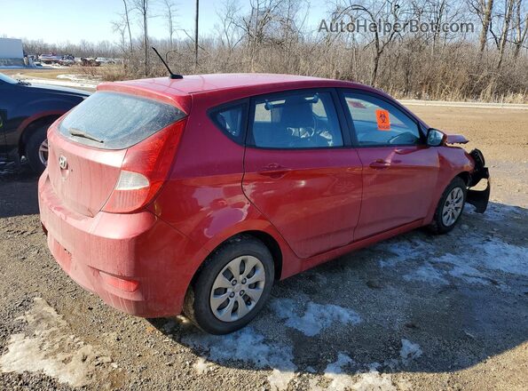 KMHCT5AE8GU266568 2016 HYUNDAI ACCENT Красный Задняя правая четверть