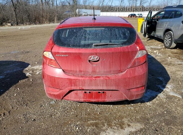KMHCT5AE8GU266568 2016 HYUNDAI ACCENT Красный Вид сзади