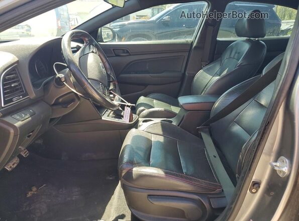 KMHD04LB0JU680526 2018 HYUNDAI ELANTRA Green Widok wnętrza z przodu