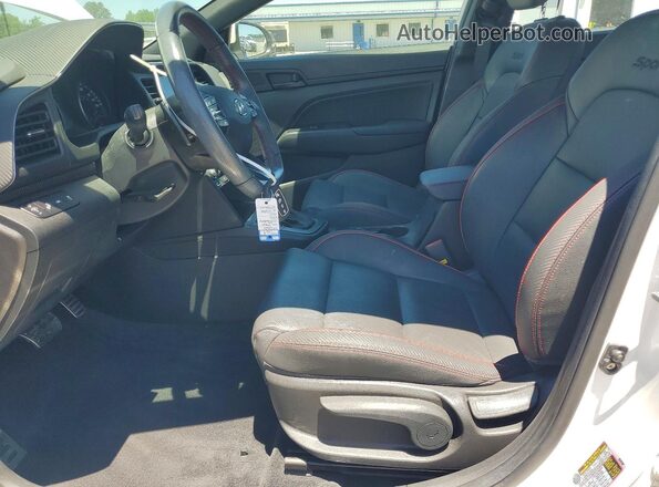 KMHD04LB2LU056357 2020 HYUNDAI ELANTRA White Widok wnętrza z przodu