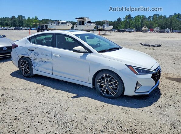 KMHD04LB2LU056357 2020 HYUNDAI ELANTRA White Przód prawy