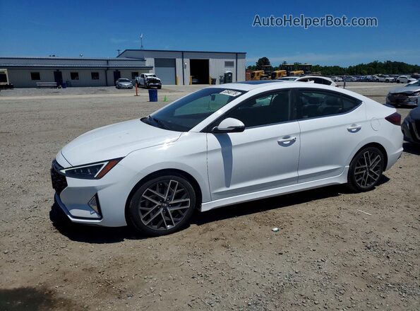 KMHD04LB2LU056357 2020 HYUNDAI ELANTRA White Przód lewy