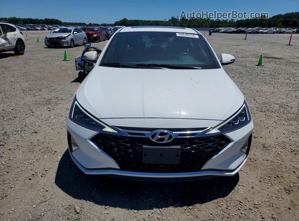 KMHD04LB2LU056357 2020 HYUNDAI ELANTRA White Widok z przodu
