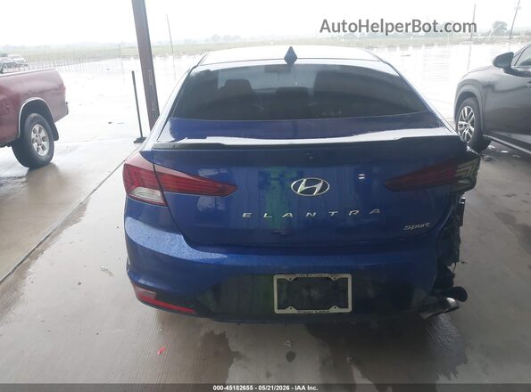 KMHD04LB4KU861131 2019 HYUNDAI ELANTRA Синий 