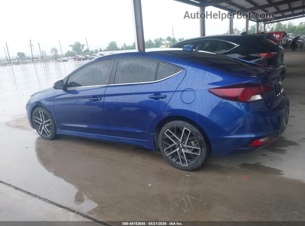 KMHD04LB4KU861131 2019 HYUNDAI ELANTRA Синий Панорамный вид салона 360°