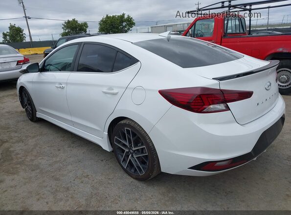 KMHD04LB4KU861310 2019 HYUNDAI ELANTRA Белый Задняя левая четверть